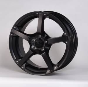 TrailFX - TrailFX 18x8 5x100mm 40mm Offset 60 Coni Seat Lug 73.00 CB 5 Spoke Cast Alum Satin Black 310885145 - Image 2