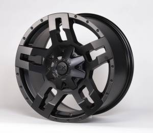 TrailFX - TrailFX 18x9 5x139.7mm 0mm Offset 60 Coni Seat Lug 107.95 CB Cast Alum Satin Black 312895801 - Image 2