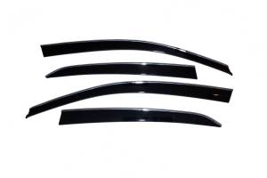 Auto Ventshade (AVS) - Auto Ventshade (AVS) LOW-PROFILE VENTVISR 4PC SMOKE WITH CHROME TRIM 794004 - Image 1