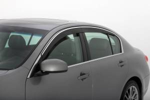 Auto Ventshade (AVS) - Auto Ventshade (AVS) LOW-PROFILE VENTVISR 4PC SMOKE WITH CHROME TRIM 794004 - Image 2