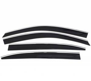 Auto Ventshade (AVS) - Auto Ventshade (AVS) LOW-PROFILE VENTVISR 4PC SMOKE WITH CHROME TRIM 794065 - Image 1
