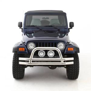 Smittybilt - Smittybilt Tubular Bumper - Front - W/ Hoop - Stainless Steel JB48-FS - Image 6