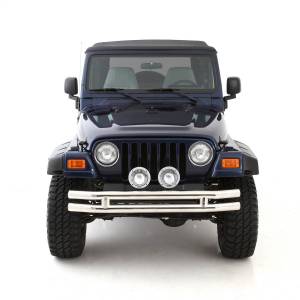 Smittybilt - Smittybilt Tubular Bumper - Front - W/O Hoop - Stainless Steel JB44-FNS - Image 6