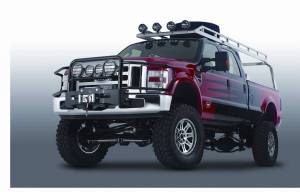 Warn - Warn Short Polished Stainless Steel Brush Guard Skid Plate Step Plate 84790 - Image 1